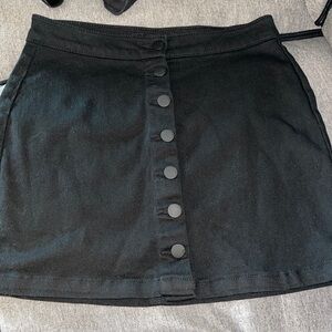 Dollhouse Juniors Black
Button Front Stretch Denim
Mini Skirt Sz 5